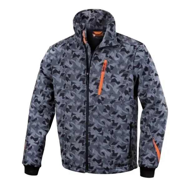 Darmowy zwrot Kurtka softshell - szary kamuflaż BETA 7658CM/S