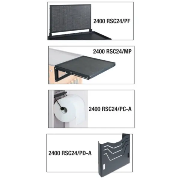 Zestaw akcesoriów do wózków narzędziowych RSC24, RSC24A i RSC51 BETA 2400 RSC24/KA4 Tylko dziś