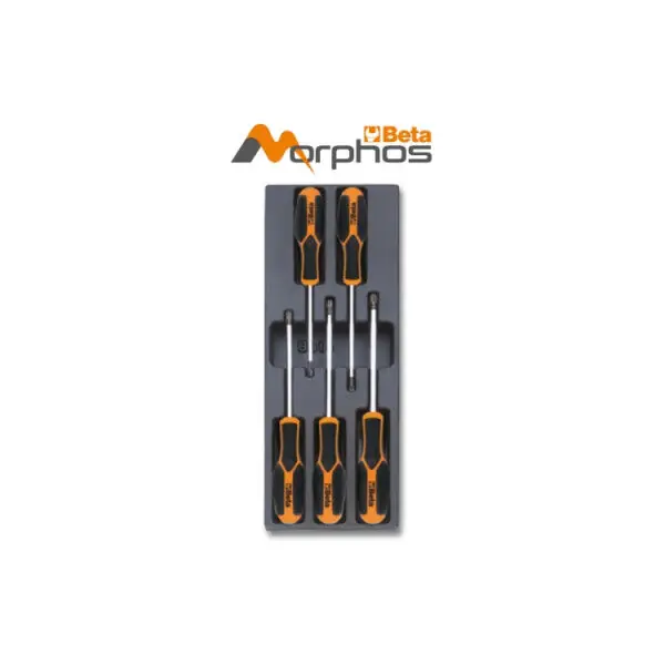 Zestaw wkrętaków Morphos profil Torx® we wkładzie profilowanym z ABS BETA T206MH Ostatnie sztuki