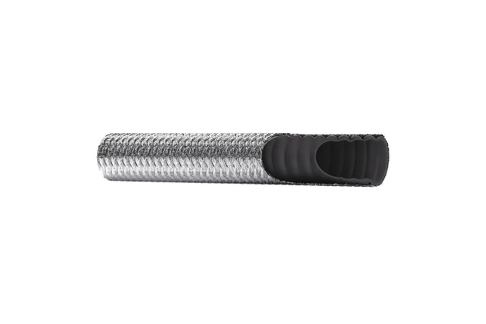 Zamów teraz Wąż teflonowy karbowany PTFE z oplotem metalowym CLWB CONDUCTIVE DN25 50bar 0318A - Unigasket