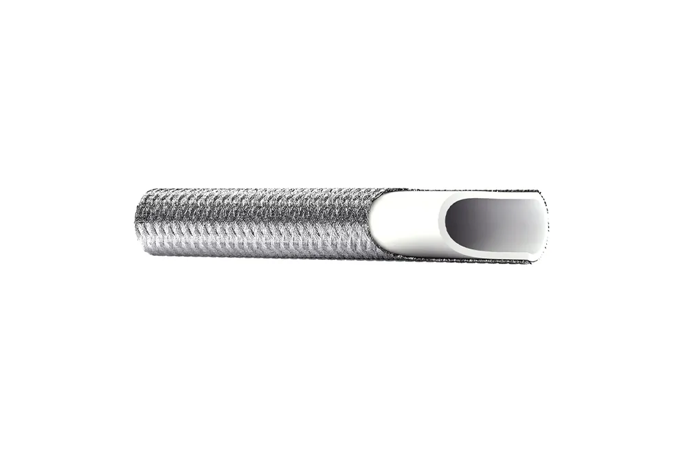 Wąż teflonowy gładki PTFE z jednym oplotem metalowym FHL DN3,2 275bar 0300 - Unigasket Rabat