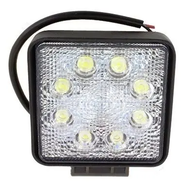 LAMPA ROBOCZA 8-LEDOWA PROSTOKĄTNA 12-24V, 8x3W, 110x110mm, OBUDOWA ALUM. Ostatnia szansa