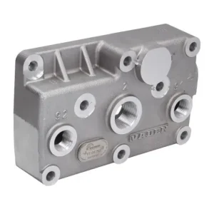 Promocja Głowica cylindra kompresora powietrza, pasuje do LP4851, LP4827 / 4846/ 4851/ 4833/ 4845/ 4840/ 4819/ 4 (bez płyty zaworowej) pasuje do RVI KERAX 270.18/320.18/320.26/370.18/370.26/370.32/420.18/420.