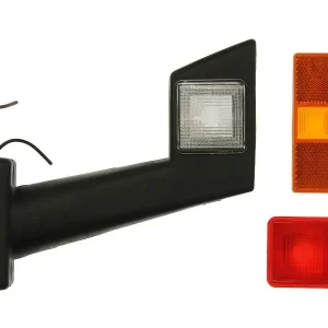 Obniżka ceny Światło obrysowe L/P, biały/czerwony, Halogen/R5W, na długim wysięgniku pasuje do SCHMITZ