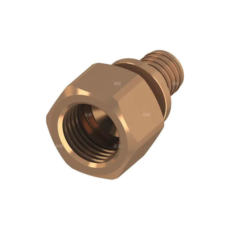 Wyjątkowa oferta Mufa przejściowa TECE flex, brąz, 16 mm x 1/2‘‘ (GZ x GW)
