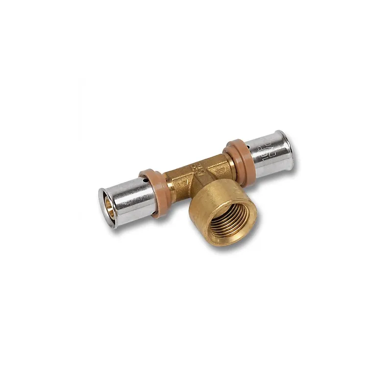 Bestseller Trójnik SANHA 3fit Press pb-free brąz 16 mm x 1/2‘‘ x 16 mm (zz x GW x zz)