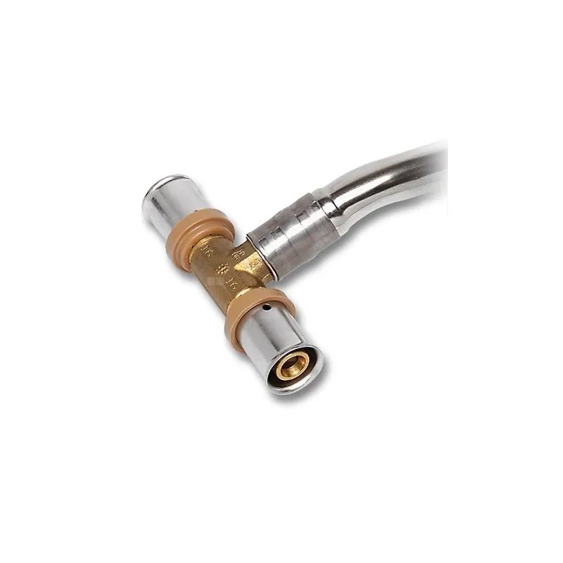 Trójnik SANHA 3fit Press pb-free brąz 16 mm x 15 mm x 16 mm (zz x lut zewnętrzny x zz) Łatwy zwrot
