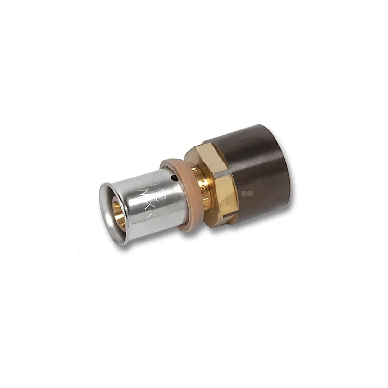 Mufa SANHA 3fit Press pb-free trzyczęściowy, brąz, 16 mm x 1/2‘‘ (zw x GW) Do wyczerpania zapasów