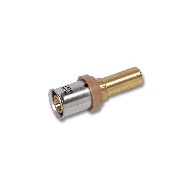 Mufa SANHA 3fit Press pb-free dwuczęściowy, brąz, 16 mm x 12 mm (zw x ww) Bezpieczna płatność