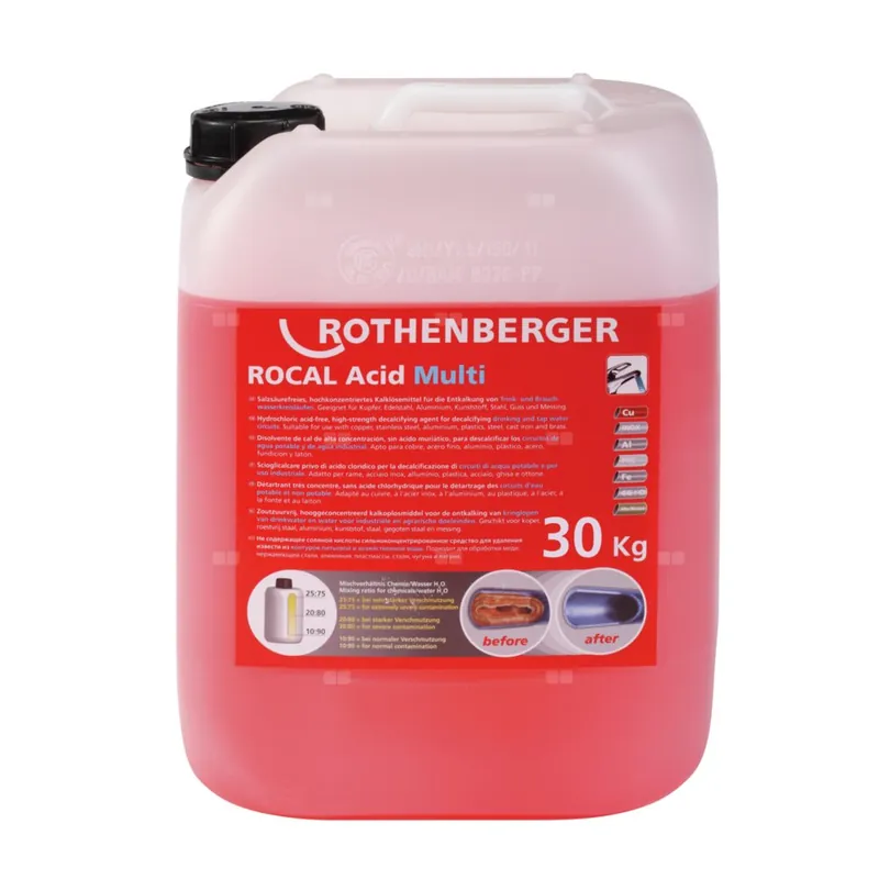 Chemia do odkamieniania ROCAL Acid Multi, 30 kg Bezpieczne zakupy