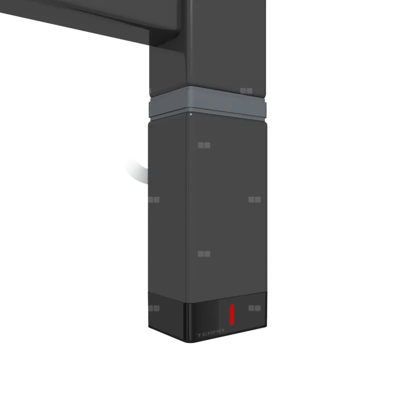 Bestseller Grzałka TERMA ONE Profile P 30x40 400 W 330 mm, kolor czarny, kabel spiralny z wtyczką [czarny, 1,5 m, logo terma, instr. terma]
