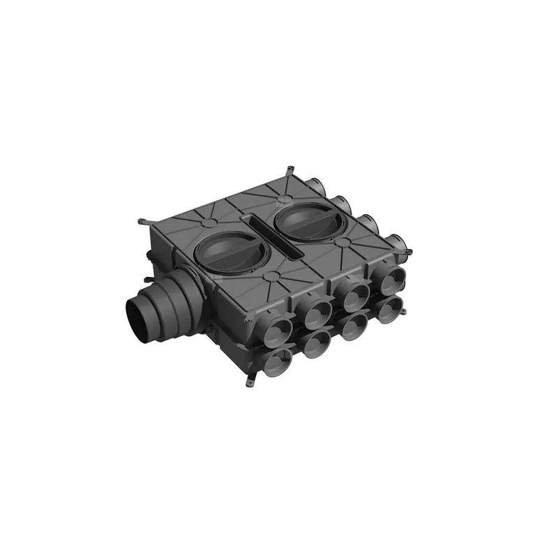 Rozdzielacz powietrza DN 125-180 z tworzywa sztucznego, 16 przyłączy DN 75 z 8 zaślepkami Oferta limitowana