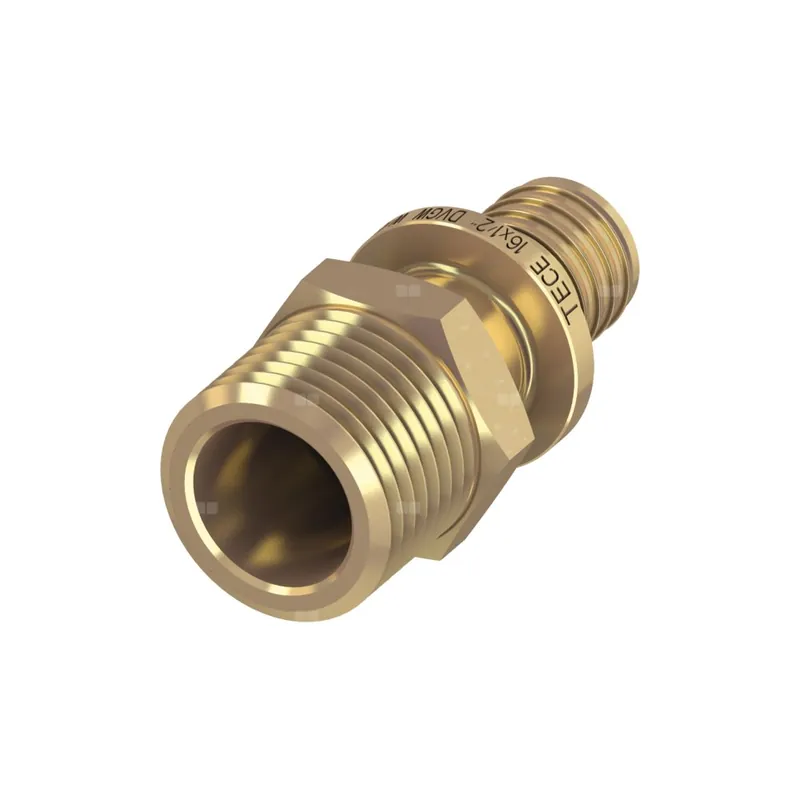 Nypel przejściowy TECE flex, mosiądz, 14 mm x 1/2‘‘ (zz x GZ) Niska cena