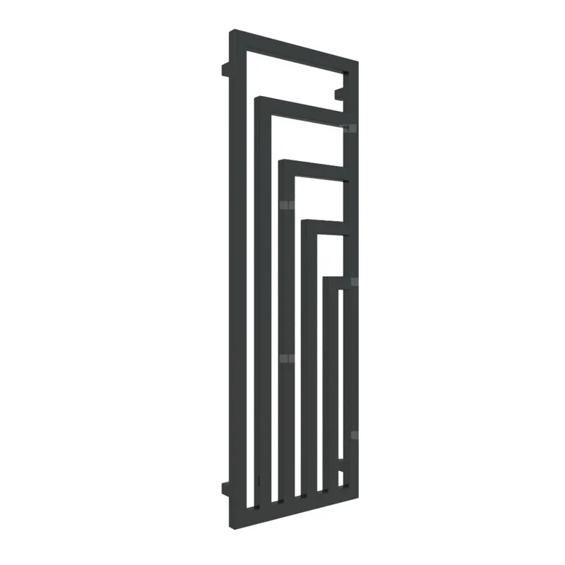 Taniej Grzejnik drabinkowy TERMA ANGUS V, podłączenie Y8, wym. 1300 x 440 mm, kolor czarny jak kruk połysk RAL9005, moc 557W