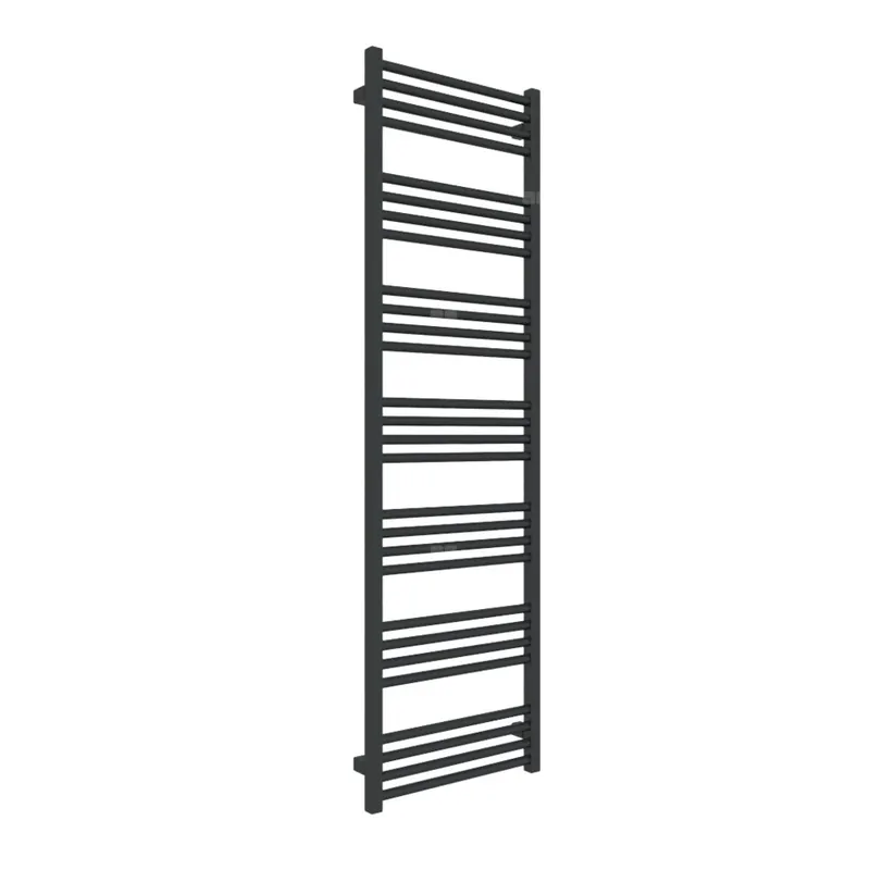 Grzejnik drabinkowy TERMA FIONA, podłączenie ZX, wym. 1620 x 480 mm, kolor czarny jak kruk połysk RAL9005, moc 666W Nowy