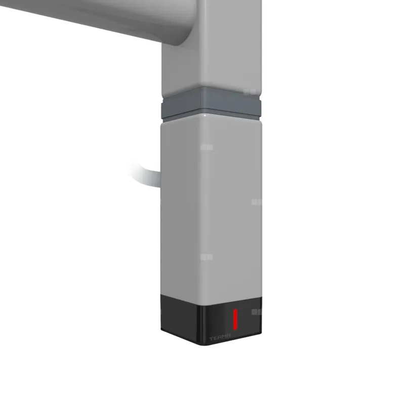 Bestseller Grzałka TERMA ONE Profile K 30x30 800 W 470 mm, kolor jasne aluminium metaliczny, kabel spiralny z wtyczką [srebrzysty, 1,5 m, logo terma, instr. terma]