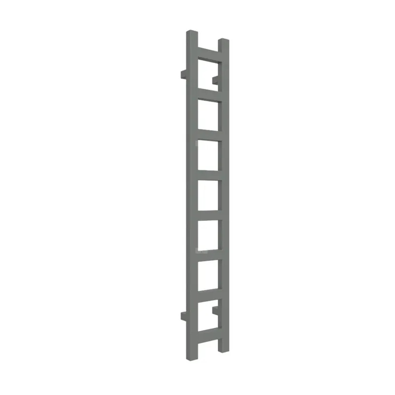 Wyjątkowa oferta Grzejnik drabinkowy TERMA EASY, podłączenie SX, wym. 1280 x 200 mm, kolor granit, moc 251W